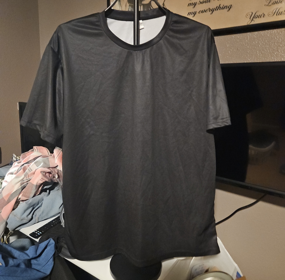 Men's Black Kid-Bu Crew Neck Shirt